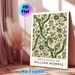 Vintage Botanical Floral Painting Poster, Muted Green Ornate Retro Plant Pattern Poster, Timeless Classic Art Piece, Ideal For Living Room, Bedroom_maomaolike.com