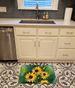 Kentucky Goldenrod In Watercolor Memory Foam Kitchen Mat Machine Washable Anti-Fatigue Mat Cushion Comfort Bath Mat Or Kitchen Rug_maomaolike.com