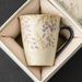 Blue And White Flint Mug, High-end Ceramic Cup, Hand-painted Gold Wisteria Flower Tea Cup_maomaolike.com