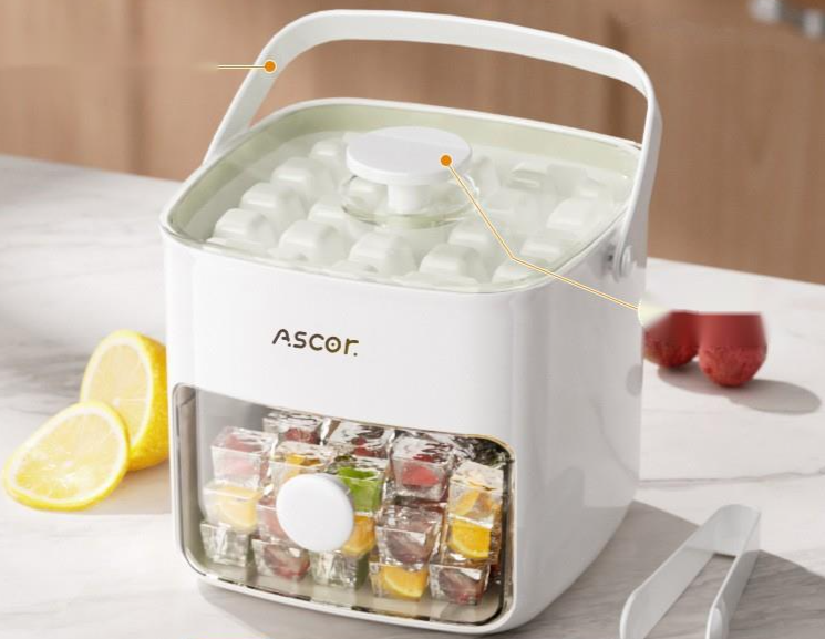 Press Tray Mold Making Tool Box Household Food Grade Cube Maker Large Capacity Ice Storage_maomaolike.com