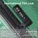 3-Piece Luggage Sets (20", 24", 28"), Suitcase With Wheels, Hardside Suitcase With Four Spinner Wheels And Scratch-Resistant Surface, Green_maomaolike.com