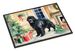 Newfoundland Cozy Christmas Doormat Front Door Mat Indoor Outdoor Rugs For Entryway, Non Slip Washable Low Pile, 24H X 36W_maomaolike.com
