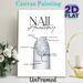 Nail Anatomy Painting Poster, Sleek Clear Nail Structure Diagram Poster, Informative Nail Anatomy Guide Ideal For Nail Salon, Beauty Studio_maomaolike.com