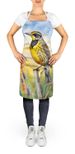 Kansas Western Meadowlark Apron Cooking Kitchen Server Baking Crafts Gardening For Adult Women Men, Unisex, Large, Multicolor_maomaolike.com
