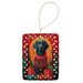 Flat-Coated Retriever Holiday Christmas Porcelain Ornament Christmas Tree Hanging Decorations For Home Christmas Holiday, Rectangle, Gift, Multicolor_maomaolike.com
