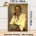 Elderly Man Portrait Painting Poster, Vintage Realistic Contemplative Elderly Man Poster, Detailed Artistic Depiction Ideal For Home Study, Living_maomaolike.com