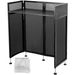 VEVOR DJ Facade Table 20x40x45 Inches, DJ Booth Flat Table Top 20x40 Inch, Adjustable DJ Event Facade With White & Black Scrim, Folding DJ Booth Metal Frame, Foldable Cover Screen_maomaolike.com