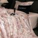 Light Luxury Style Long-staple Four-piece Set Pastoral Floral Print Wide-border Quilt Cover All Cotton Skin Friendly Breathable Be_maomaolike.com