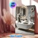 Alpaca Bathtub Themed Painting Poster, Whimsical Realistic Alpaca In Foamy Tub Poster, Adds Playful Lighthearted Charm, Ideal For Bathroom Wall Decor_maomaolike.com