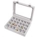 Jewelry Storage Box Earring Ring Necklace Jewelry Display Box Jewelry Classification Dustproof Transparent Flip Lid Jewelry Box_maomaolike.com