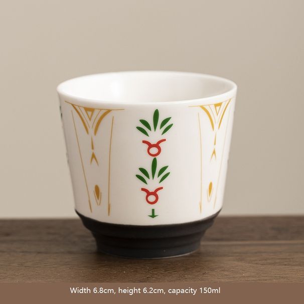 Ceramic Cup, Tea Set, Single Cup, Hand-held, Concentrated Cup, Vintage Coffee Cup_maomaolike.com