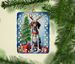 German Shorthaired Pointer Christmas Reindeer Porcelain Ornament Christmas Tree Hanging Decorations For Home Christmas Holiday, Rectangle, Gift, Multicolor_maomaolike.com