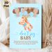 Baby Shower "Don't Say Baby" Painting Poster, Soft Watercolor Style Teddy Bear & Balloons Poster, Fun Party Game Sign Ideal For Baby Shower Gatherings_maomaolike.com