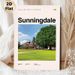 Sunningdale Golf Course Painting Poster, Vibrant Scenic Golf Course Poster, Showcases Iconic Clubhouse And Manicured Green, Ideal For Home Or Golf_maomaolike.com