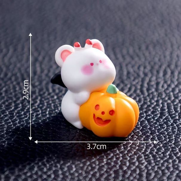 Halloween Cute Bat Ghost Bear And A Group Of Little Coal Ball Elves Miniature Desktop Ornaments_maomaolike.com