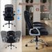 Executive Office Chair Leather Ergonomic Computer Desk Chair Leather With Padded Seat And Armrests Adjustable Backrest For Home, Office And Meeting Room_maomaolike.com