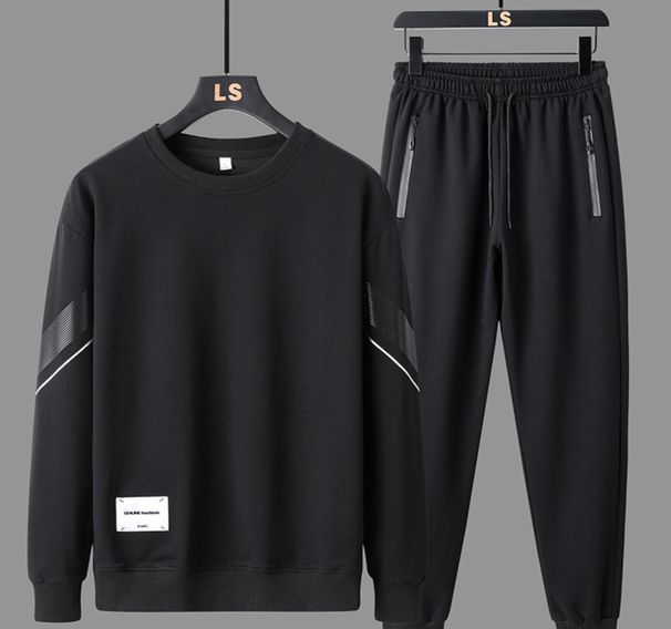 Men's Clothing Wholesale price! Sports casual suits for men, new style for spring and autumn, loose running and fitness clothes, two pieces_maomaolike.com