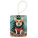 Corgi Christmas Porcelain Ornament Christmas Tree Hanging Decorations For Home Christmas Holiday, Rectangle, Gift, Multicolor_maomaolike.com