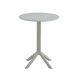 3 Piece Plastic Arm Chair Bistro GRS Premium Ocean Plastic, Light Grey_maomaolike.com