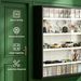 Black 5-Tier Display Cabinet, Wall-Mounted Display Case With 2 Glass Doors And Adjustable Shelves_maomaolike.com