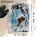 Tennis Themed Painting Poster, Bold Abstract Dynamic Female Tennis Player In Action Poster, Vibrant Sports-inspired Wall Art Ideal For Gym, Sports_maomaolike.com