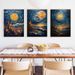 European And American Oil Paintings In The Style Of Van Gogh: Skies, Oceans, Suns. Decorative Art Prints, Living Room Wall Art, Art Exhibition Pieces._maomaolike.com