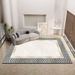 Living Room Rug, Oversized Rug, Marble Pattern With Geometric Border Bedroom Rug,Soft Thickened Washable Thickened Underlay,Bedside Rug Decorative Rug_maomaolike.com