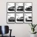 A Six-panel Black-and-white Supercar Art Print, Capturing The Front End Of The Supercar With A Sense Of Power And Speed, And A Mechanical Texture_maomaolike.com