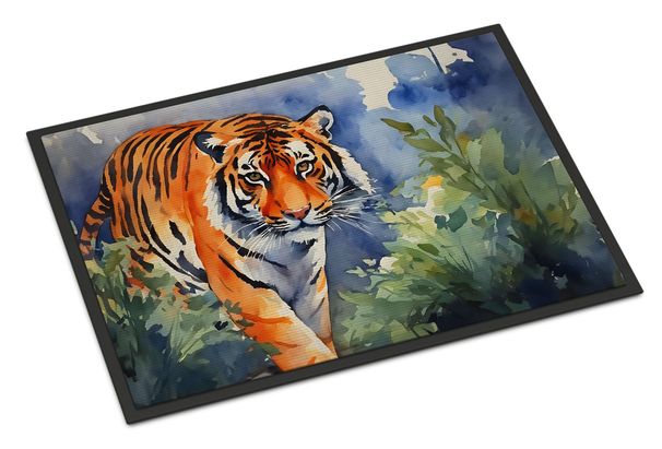 Bengal Tiger Doormat Front Door Mat Indoor Outdoor Rugs For Entryway, Non Slip Washable Low Pile, 24H X 36W_maomaolike.com