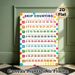 Skip Counting Math Learning Painting Poster, Colorful Categorized Numerical Sequence Poster, Practical Tool For Mastering Skip Counting, Suitable For_maomaolike.com