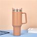 40oz 304 Stainless Steel Insulated Water Bottle,Thermal Coffee Car Cup, Cold Hot Mugs Vacuum Flask With Handle Straw,For_maomaolike.com