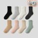 Winter Rabbit Wool Socks Women Thickened and Velvet Warm Sleep Towel Socks Men's Terry Socks Solid Color Snow Socks_maomaolike.com