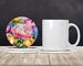 Peonies In Watercolor Large Sandstone Coasters Pack Of 4 Absorbent Round Coasters Decor Gifts For Men Or Women, 4 In, Multicolor_maomaolike.com