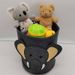 Cartoon Storage Bucket, Cylindrical Felt Storage Basket, Felt Storage Basket, Wardrobe Clothes Storage Box_maomaolike.com