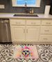 Great Pyrenees Hippie Dawg Memory Foam Kitchen Mat Machine Washable Anti-Fatigue Mat Cushion Comfort Bath Mat Or Kitchen Rug_maomaolike.com