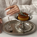 Vintage Stainless Steel High Footed Dessert Cup, Ice Cream Pudding, Custard Bowl, Ins Style Ice Cream Cup_maomaolike.com