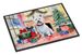 Westie Cozy Christmas Doormat Front Door Mat Indoor Outdoor Rugs For Entryway, Non Slip Washable Low Pile, 24H X 36W_maomaolike.com