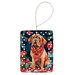 Dogue De Bordeaux Christmas Porcelain Ornament Christmas Tree Hanging Decorations For Home Christmas Holiday, Rectangle, Gift, Multicolor_maomaolike.com