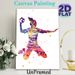 Soccer Player Painting Poster, Vibrant Watercolor-style Colorful Celebrating Soccer Athlete Poster, Dynamic Sports-themed Decor Ideal For Home Gym_maomaolike.com
