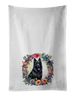 Belgian Sheepdog And Flowers Kitchen Towel Set Of 2 White Dish Towels Decorative Bathroom Hand Towel For Hand, Face, Hair, Yoga, Tea, Dishcloth, 19 X 28", White_maomaolike.com