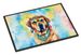 Mastiff Hippie Dawg Doormat Front Door Mat Indoor Outdoor Rugs For Entryway, Non Slip Washable Low Pile, 24H X 36W_maomaolike.com