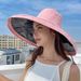 Hot Sale Fashionable large brim solid color fisherman hat, outdoor sun hat_maomaolike.com