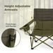 Oversized Camping Chair Folding Loveseat Camping Couch With Cup Holders & Thick Padding_maomaolike.com