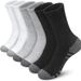 Unisex Socks Men's solid color match color sports socks Plus size basketball socks cotton breathable black black grey_maomaolike.com