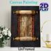 Ancient Scroll Painting Poster, Vintage Aged Scroll With Elaborate Ancient Script Poster, Brings Classic Historical Charm, Suitable For Study, Home_maomaolike.com