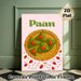 Paan Themed Painting Poster, Vibrant Cartoon-style Paan Treats On Ornate Golden Plate Poster, Charming Cultural Culinary Decor Ideal For Kitchen And_maomaolike.com