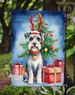 Schnauzer Christmas Reindeer Garden Flag Mailbox Flag Decorative Yard Flag Banner Outside Patio Artwork Yard Flower Beds, Garden Size, Multicolor_maomaolike.com