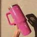 40oz Rhinestone Tumbler Stainless Steel Straw Women Cup Shiny Diamond Travel Car Thermoses Coffee Mug Water Bottle_maomaolike.com