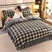 High Weight 4kg Gold Mink Milk Velvet Four-Piece Duvet Cover Bed Sheet Fleece Thickened Three-Piece Set Wholesale_maomaolike.com