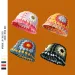 Hot Sale Korea Style Japanese Crochet Wool Mori Niche Mixed-color Flowers Hollow Beanie Knitted Bucket Hat Women_maomaolike.com